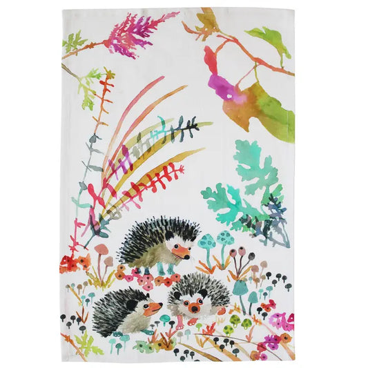 Hedgehogs Tea Towel