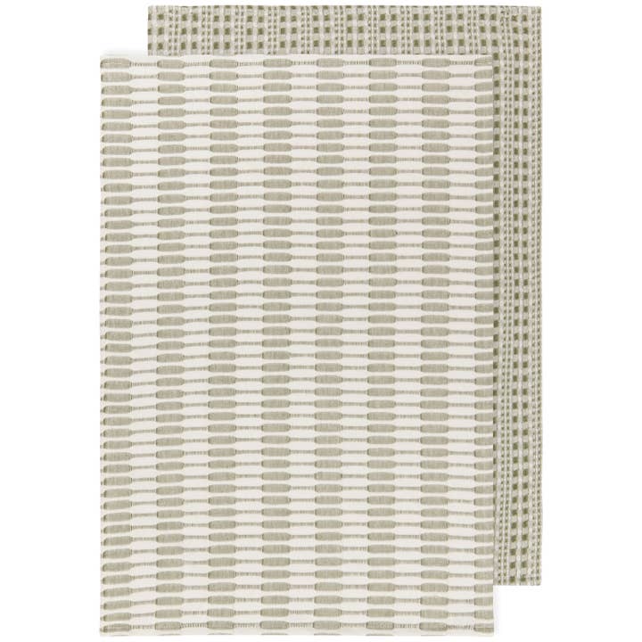 Abode Tea Towel Set - Olive Branch