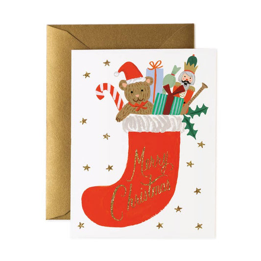Rifle Paper Co Card - Toy Stocking