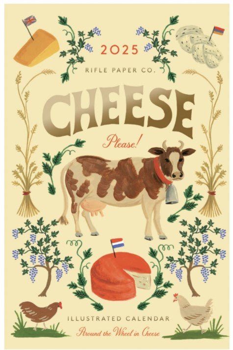 Rifle Paper Co 2025 Kitchen Calendar - Cheese