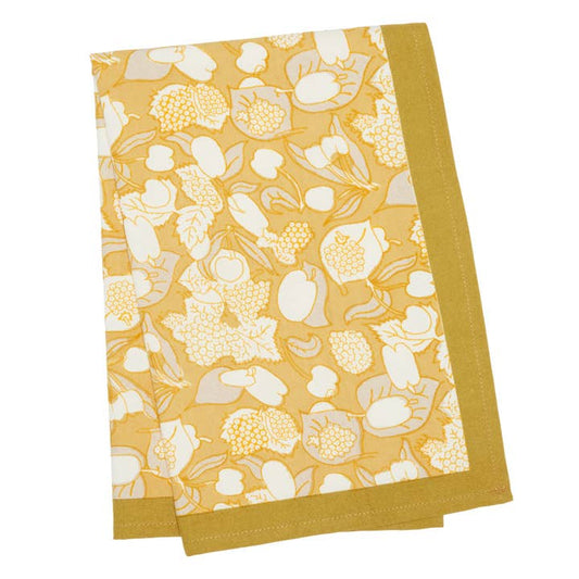 Tea Towel - Forest Harvest Grey & Mustard