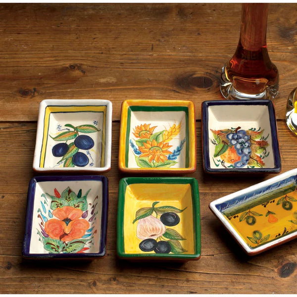 Alentejo Terracotta Rectangular Dipping Plate - Olive Beige