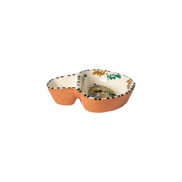 Alentejo Terracotta Large Olive Dish - Olive Beige