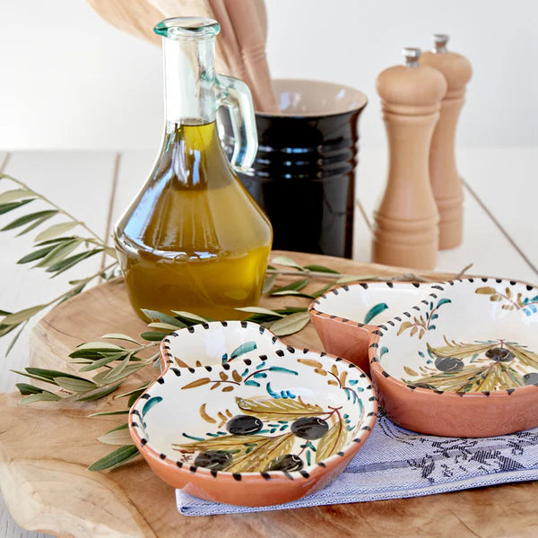 Alentejo Terracotta Large Olive Dish - Olive Beige