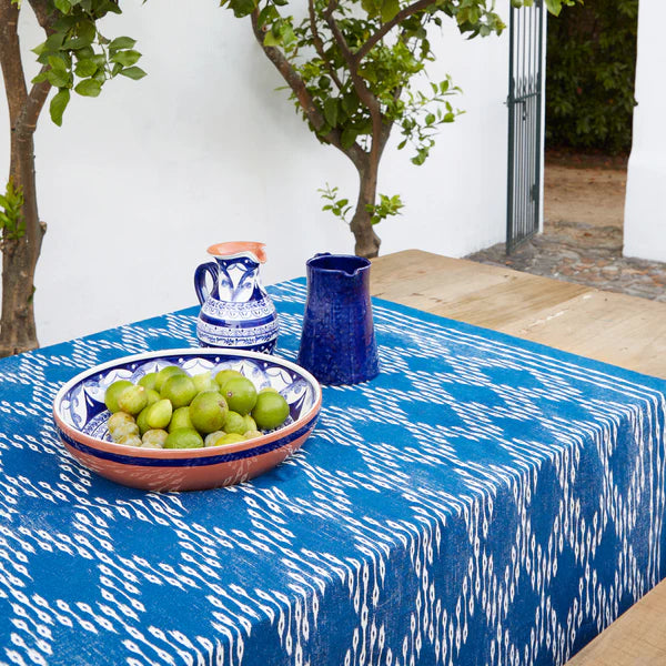 Alentejo Terracotta Round Centerpiece - Blue White