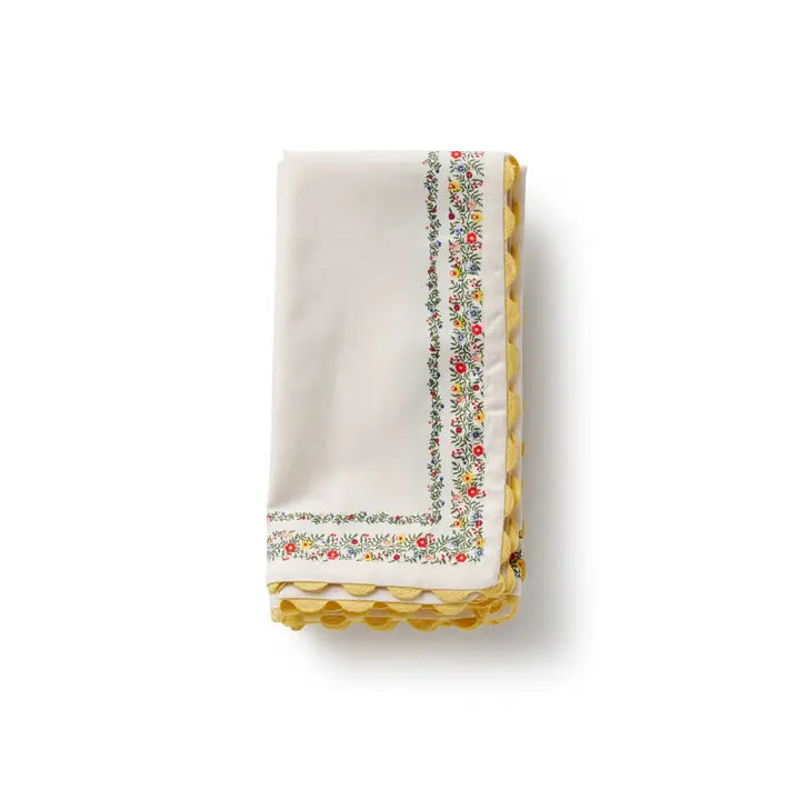 Rifle Paper Co Cotton Napkin Set - Rosette Stripe