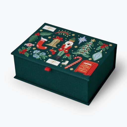 Rifle Paper Co Embroidered Keepsake Box - Holiday