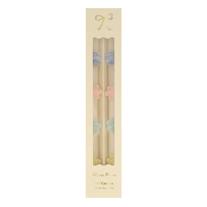Pastel Flower Taper Candles - AS IS - Final Sale