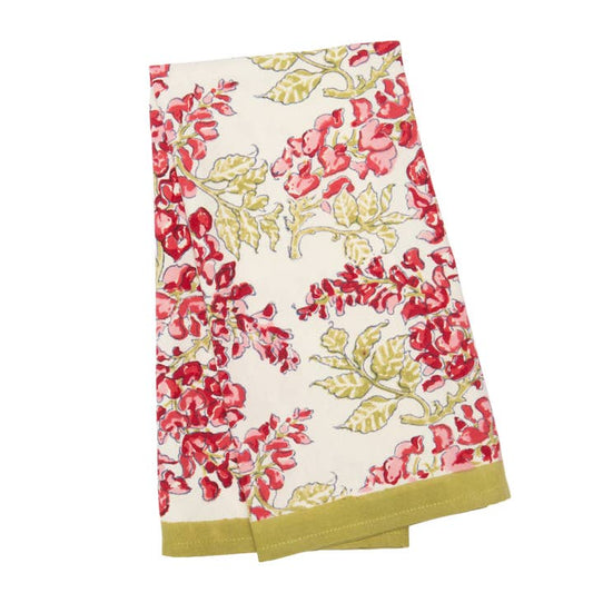 Tea Towel - Wisteria Pink/Green