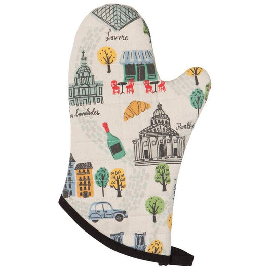 Pot Holder Oven Mitt Set - Meet Me In Paris