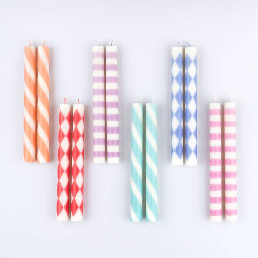 Patterned Table Candles