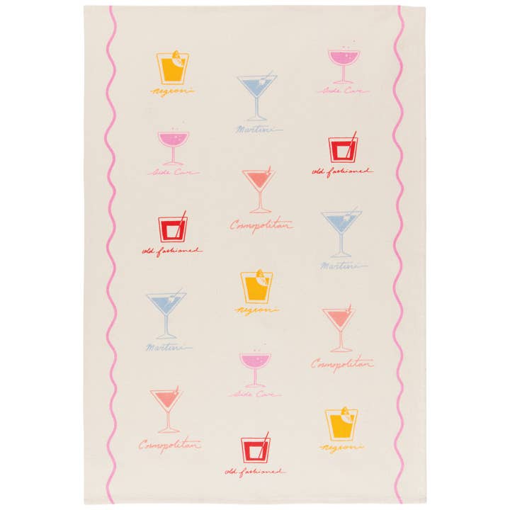 Happy Hour Tea Towel