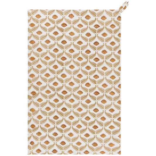 Frond Block Tea Towel