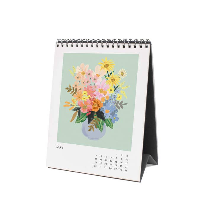 Rifle Paper Co 2025 Desk Calendar - Flower Studies