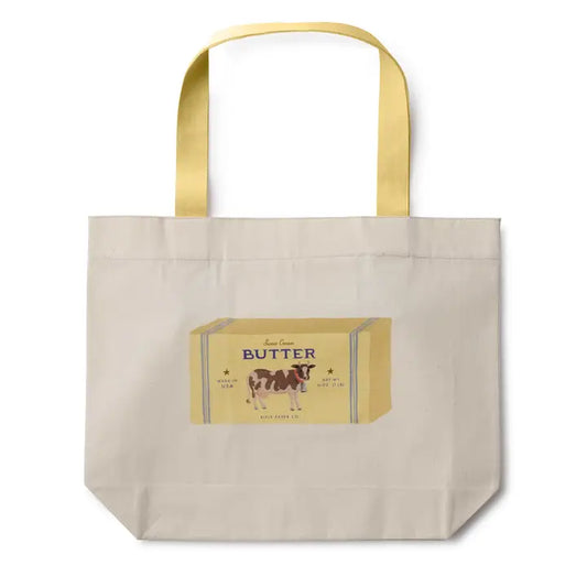 Rifle Paper Co East West Canvas Tote Bag - Butter