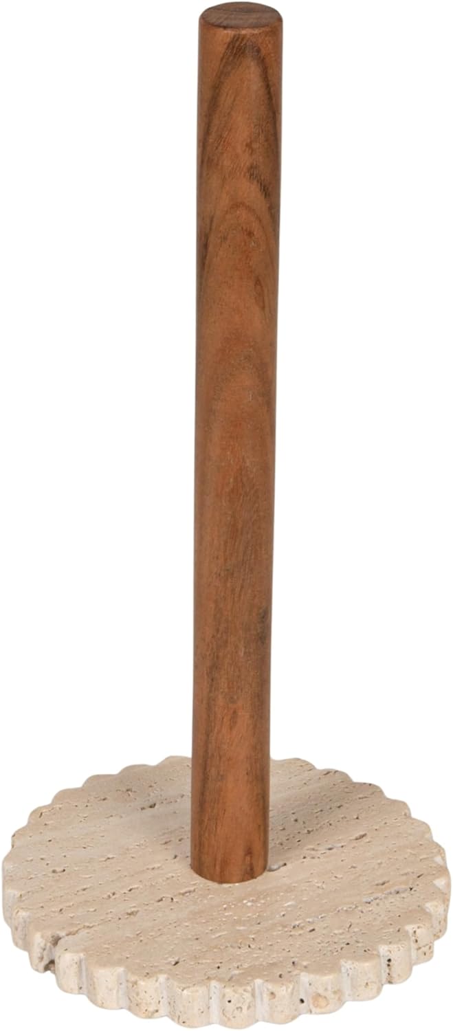 Acacia Wood Paper Towel Holder