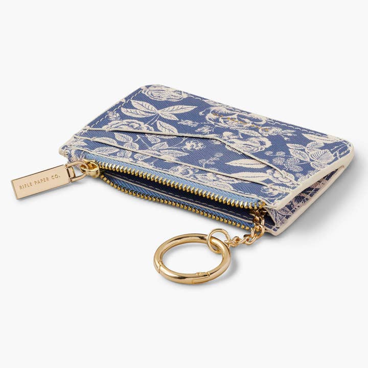 Rifle Paper Co Key Ring Card Case - English Rose