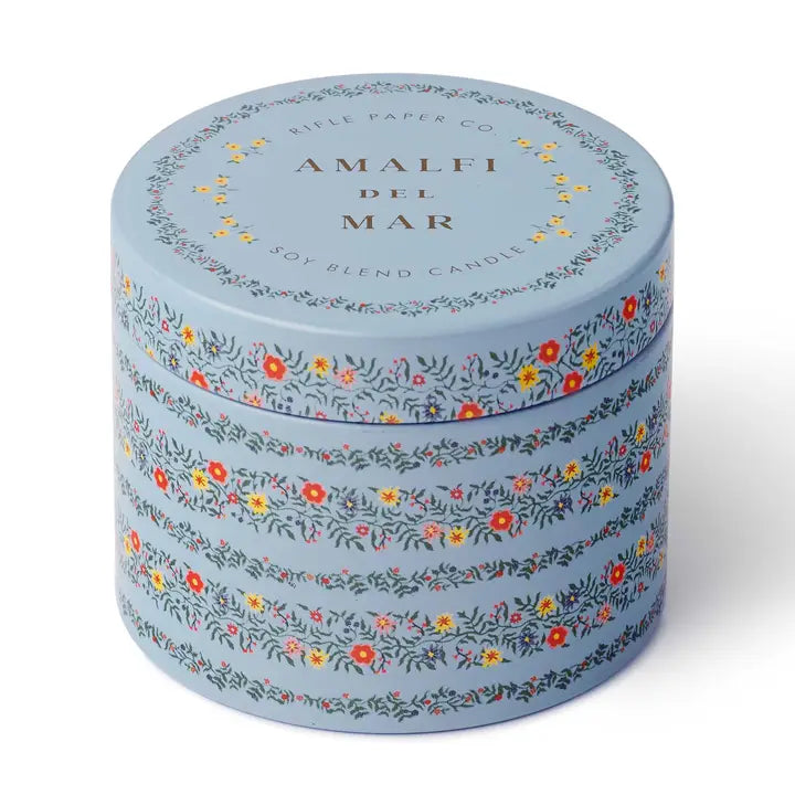 Rifle Paper Co Tin Candle - Rosette Amalfi Del Mar