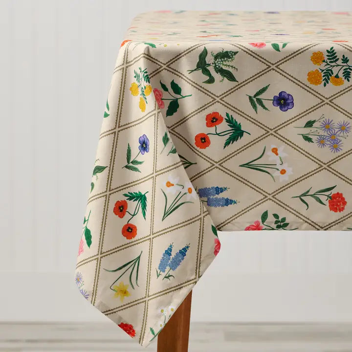 Rifle Paper Co Cotton Tablecloth - Garden Study