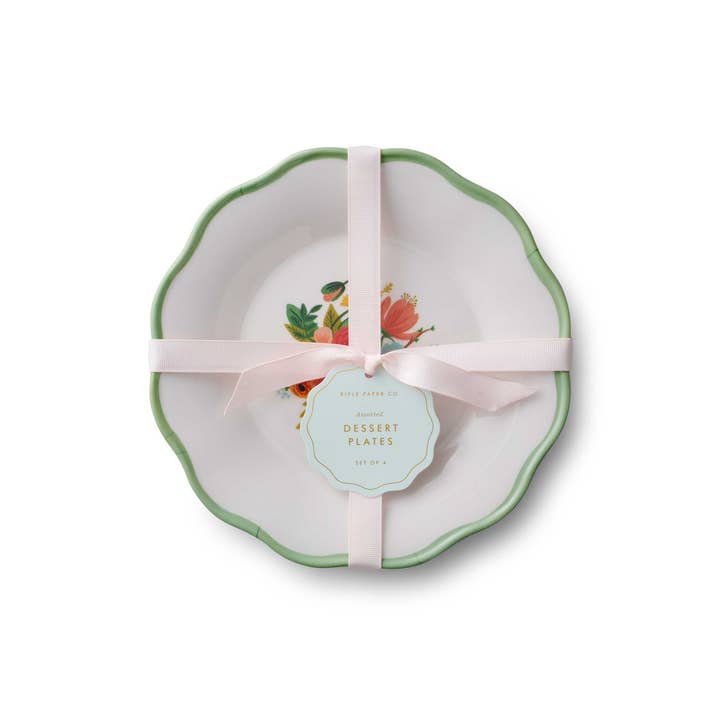 Rifle Paper Co Melamine Dessert Plate Set - Garden Party