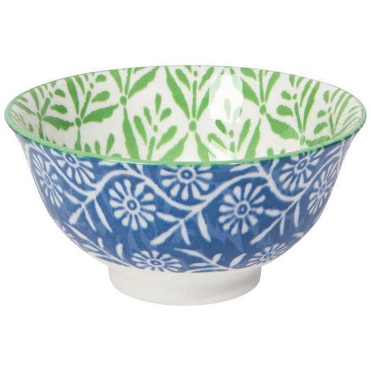 Petite Coupe Stamped Bowl - Green Leaf