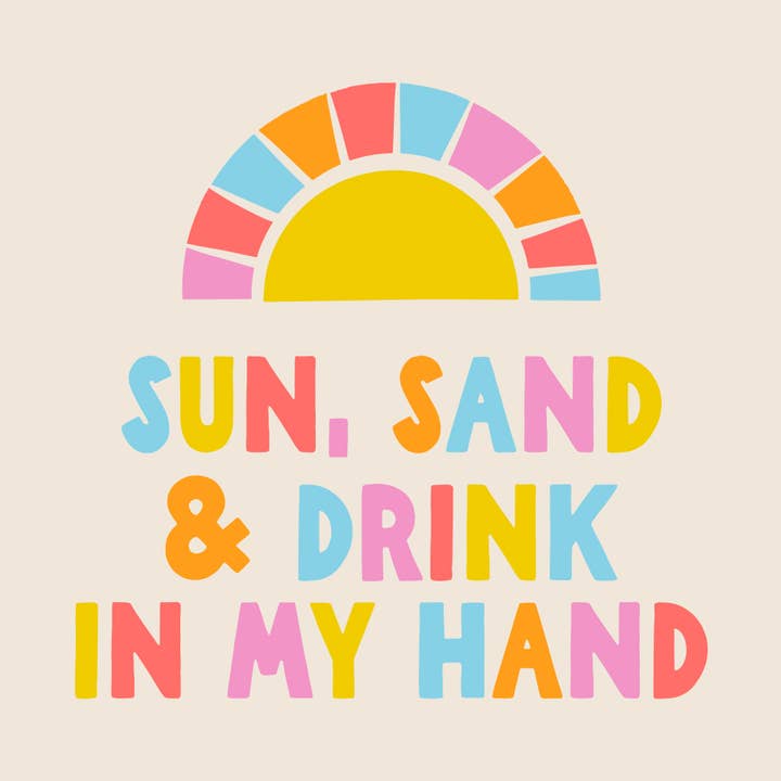 Cocktail Napkins - Sun, Sand & Drink