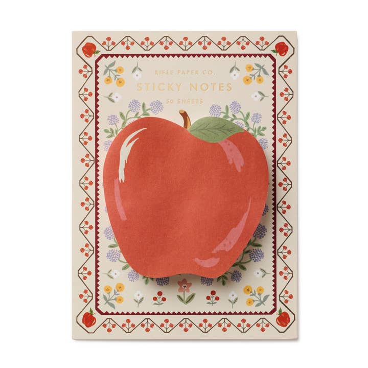 Rifle Paper Co Sticky Notes - Apple