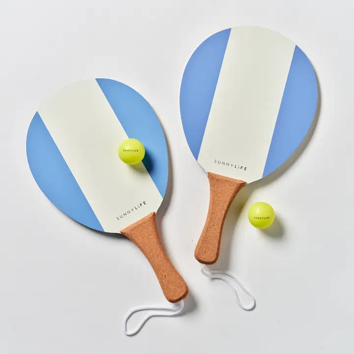 Vintage Beach Paddles - La Mer Med Blue