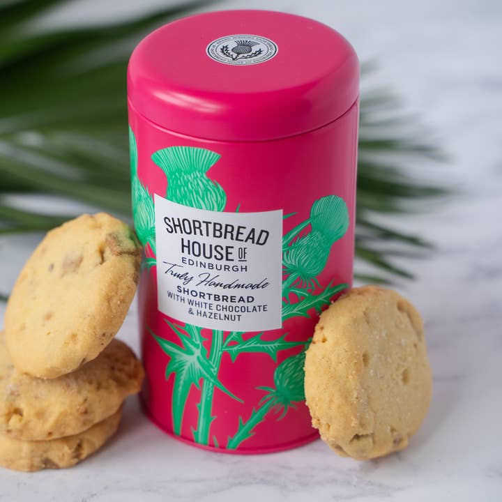 White Chocolate Hazelnut Shortbread Tin