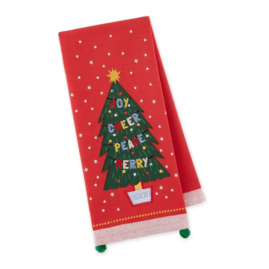Christmas Wishes Tree Tea Towel