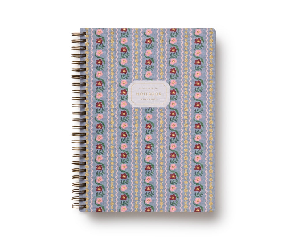Rifle Paper Co Spiral Notebook - Delphine