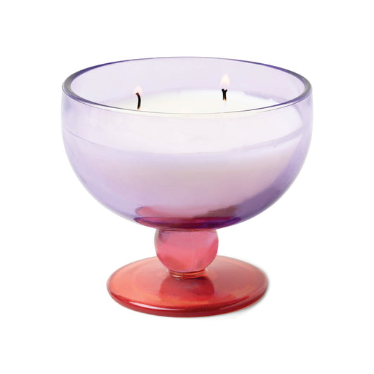 Aura Tinted Glass Goblet Candle - Pepper & Plum