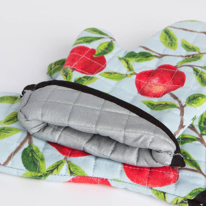 Pot Holder Oven Mitt Set - Orchard