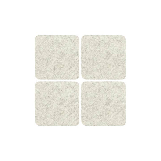 Graf Square Coaster Pack - Heather White