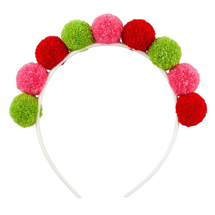 Pom Pom Headband - Holiday