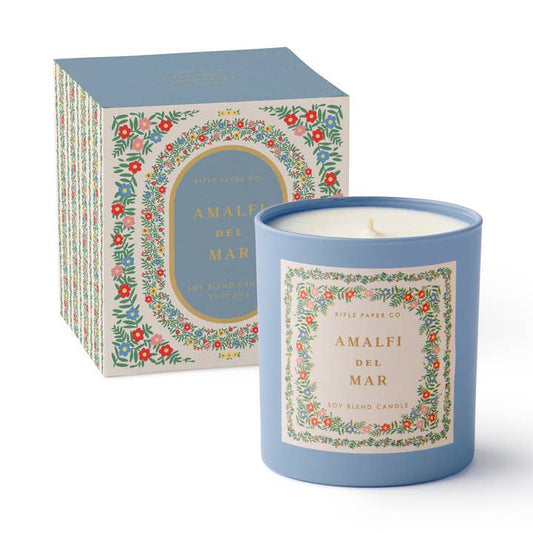 Rifle Paper Co Glass Candle - Rosette Amalfi Del Mar