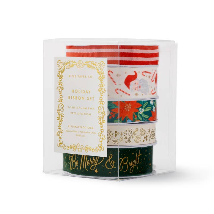 Rifle Paper Co Ribbon Set - Merry & Bright