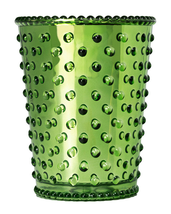 Simpatico Hobnail Candle - Chrome Evergreen