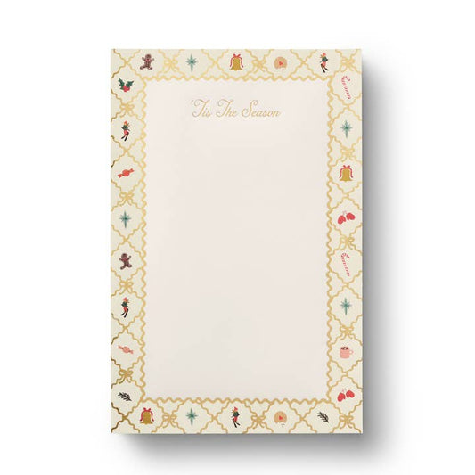 Rifle Paper Co Notepad - Holiday Argyle