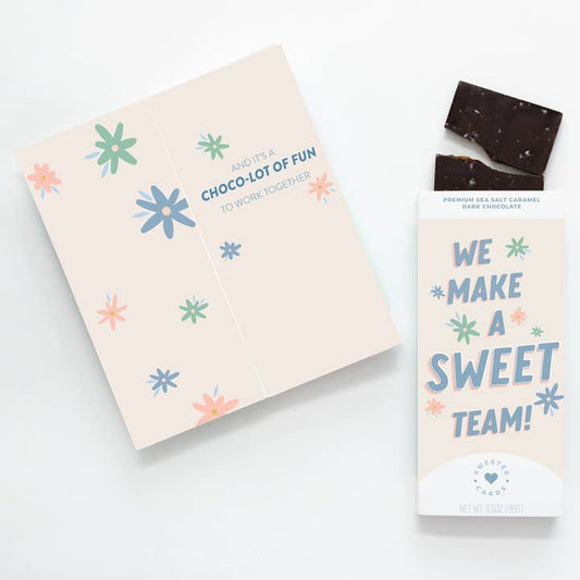 Chocolate-Filled Card - Sweet Team