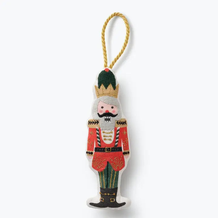 Rifle Paper Co Embroidered Ornament - Nutcracker
