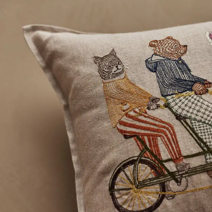 Tandem Bike Pocket Pillow