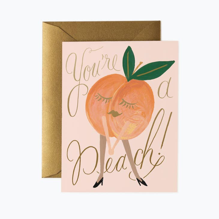 Rifle Paper Co Card - You're A Peach