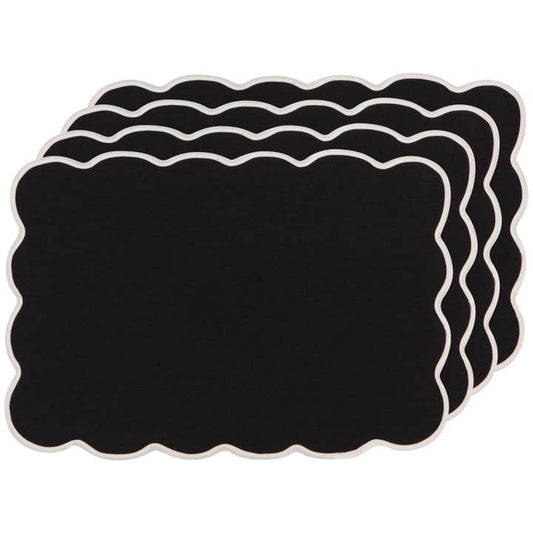 Florence Placemat Set - Black