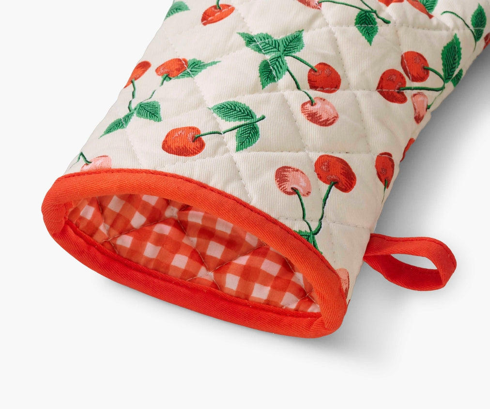 Rifle Paper Co Oven Mitt - Cherries