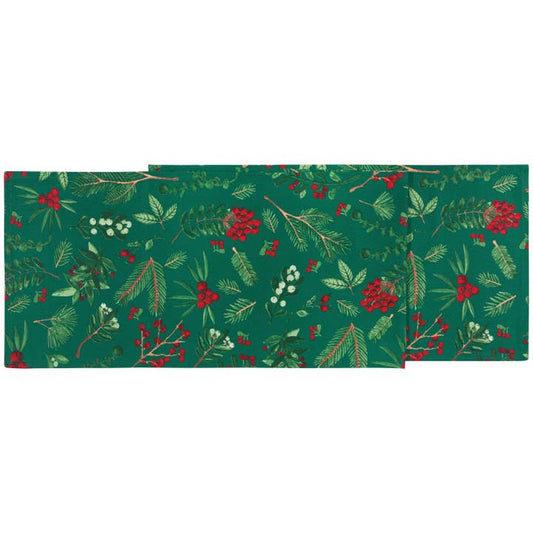 Winterberry Christmas Table Runner