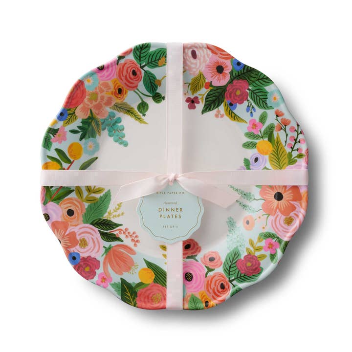 Rifle Paper Co Melamine Dinner Plate Set - Garden Party