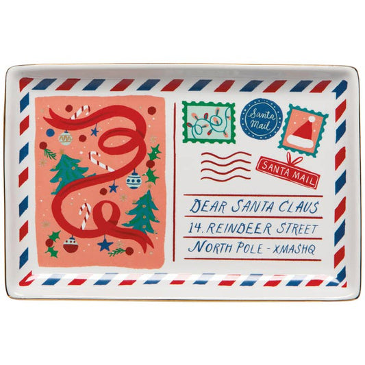 Santa Mail Christmas Dish