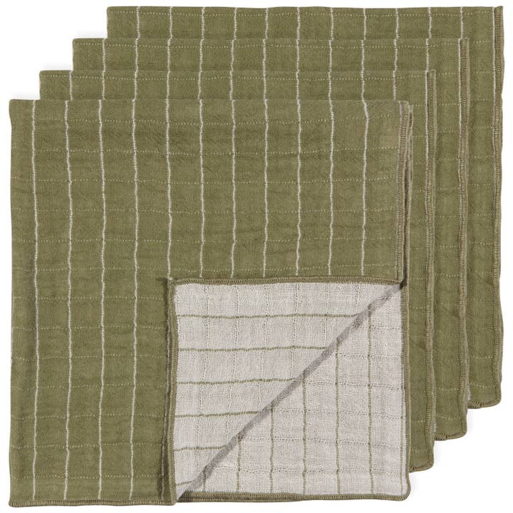 Double Weave Napkins - Olive Branch