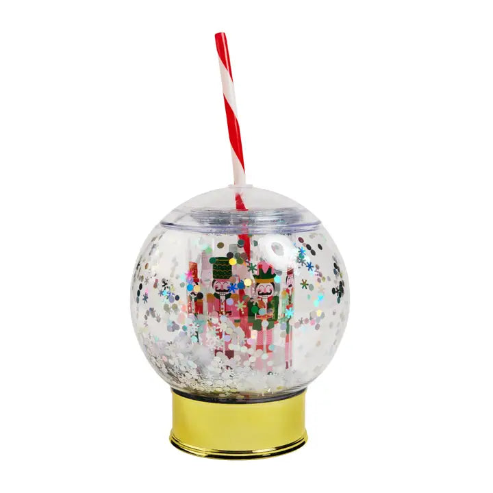 Nutcracker Snow Globe Sipper